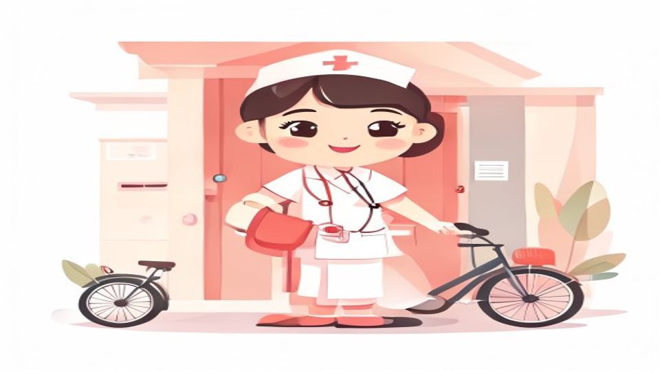 訪問先の家に向かう訪問看護師のイメージ